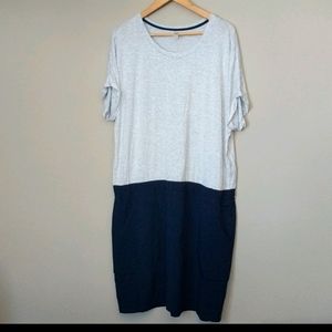 Hyba Athletic Comfy Gray Dress w Pockets XXL